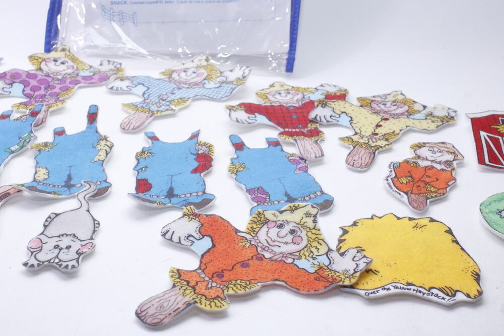 Felt Board Scarecrows, Farm Field, Activity, Playset, Pre-school, Learning, Tea